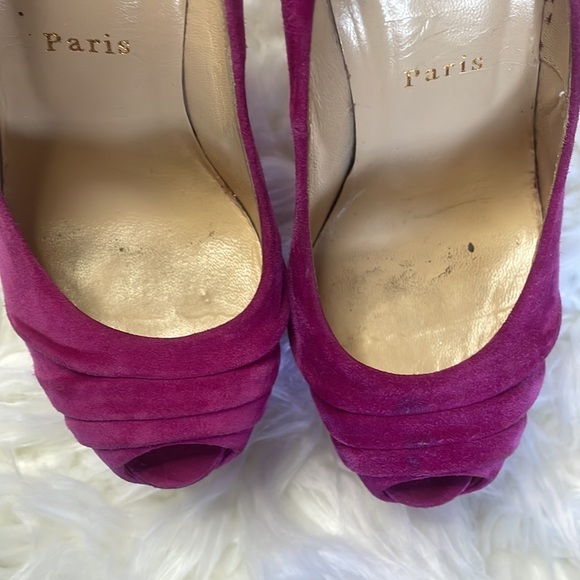 Christian Louboutin Suede Heels - Picture 7 of 15